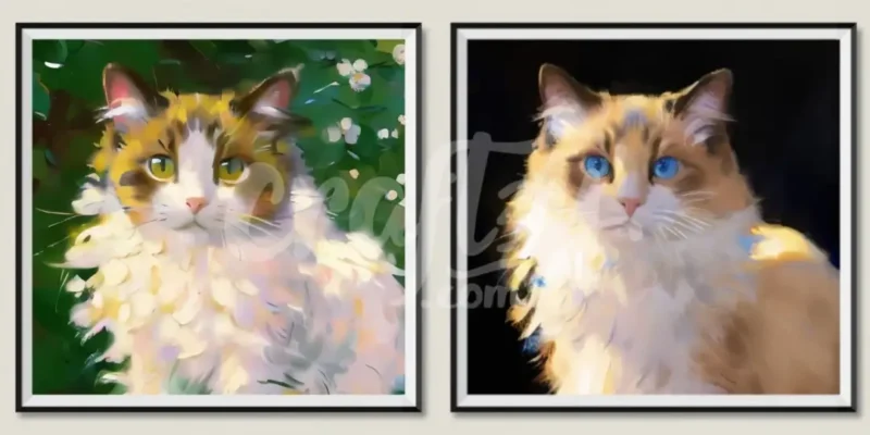 Custom Pet Portrait Digital Photos Gift, Printable Wall Art Prints for Mom Dad, Unique Digital Download Files - Image 10