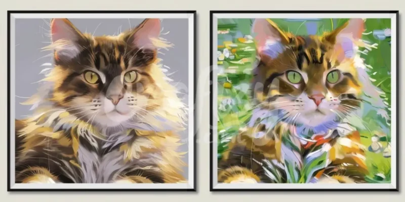 Custom Pet Portrait Digital Photos Gift, Printable Wall Art Prints for Mom Dad, Unique Digital Download Files - Image 7
