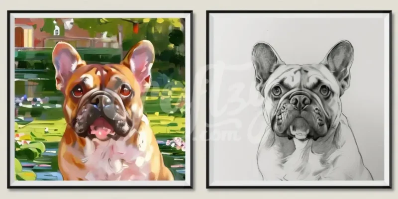 Custom Pet Portrait Digital Photos Gift, Printable Wall Art Prints for Mom Dad, Unique Digital Download Files - Image 5