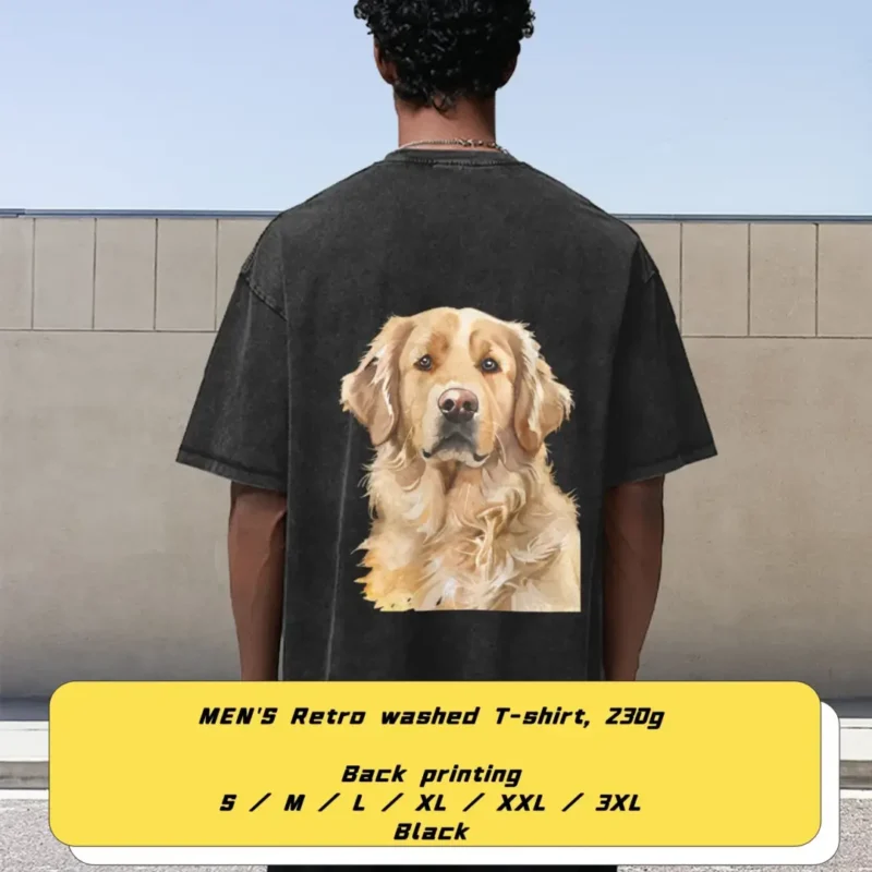 Pet Portrait Custom T-Shirt | Women's Customizable Tee | Men's  Personlized Tshirt - Image 5