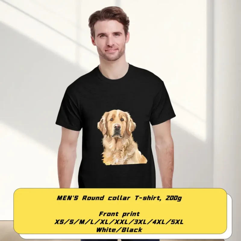 Pet Portrait Custom T-Shirt | Women's Customizable Tee | Men's  Personlized Tshirt - Image 4