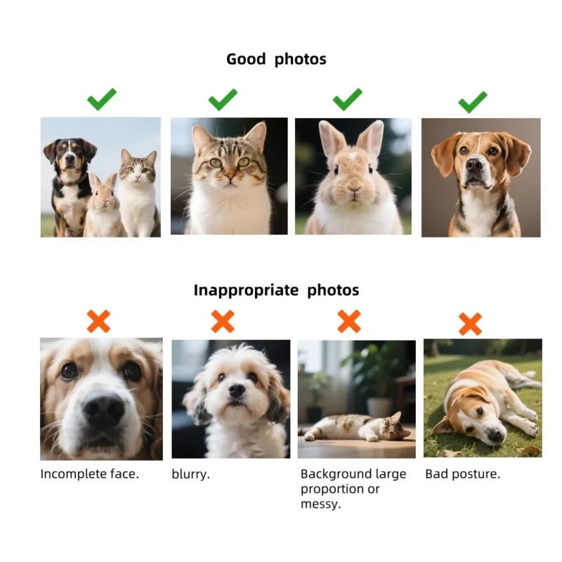 Custom Pet Portrait Digital Photos Gift, Printable Wall Art Prints for Mom Dad, Unique Digital Download Files - Image 2