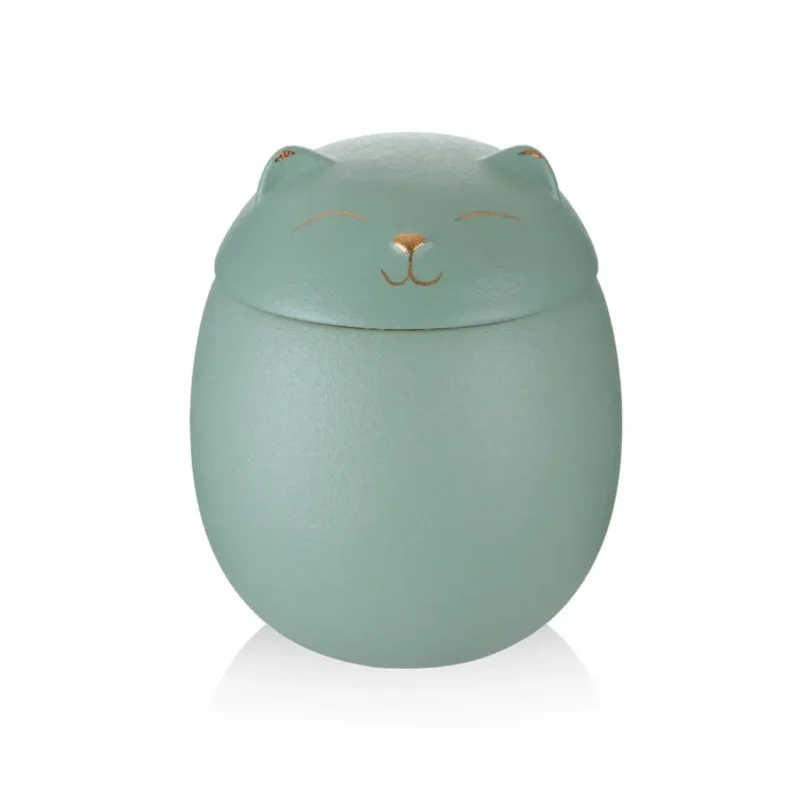 40+17% OFF NOW: Simple cat lid Ceramic Urn for Pets,2 Sizes,5 Colors - Image 6