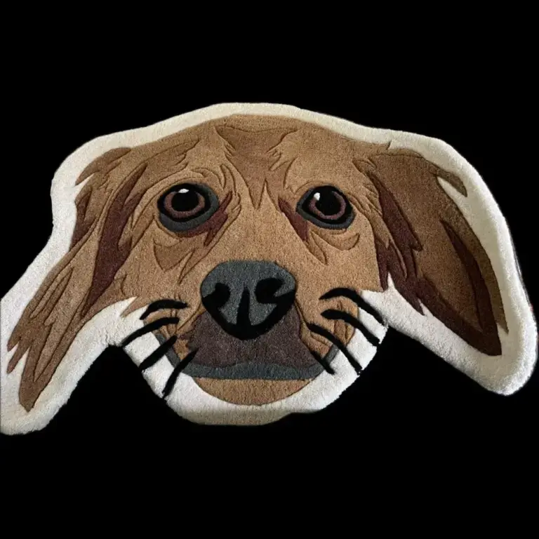 Custom Pet Portrait Rug,Pet Portrait tapestry photo review