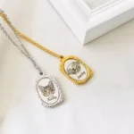 craflzy Carved Pet Portrait Pendant Necklace main pic3