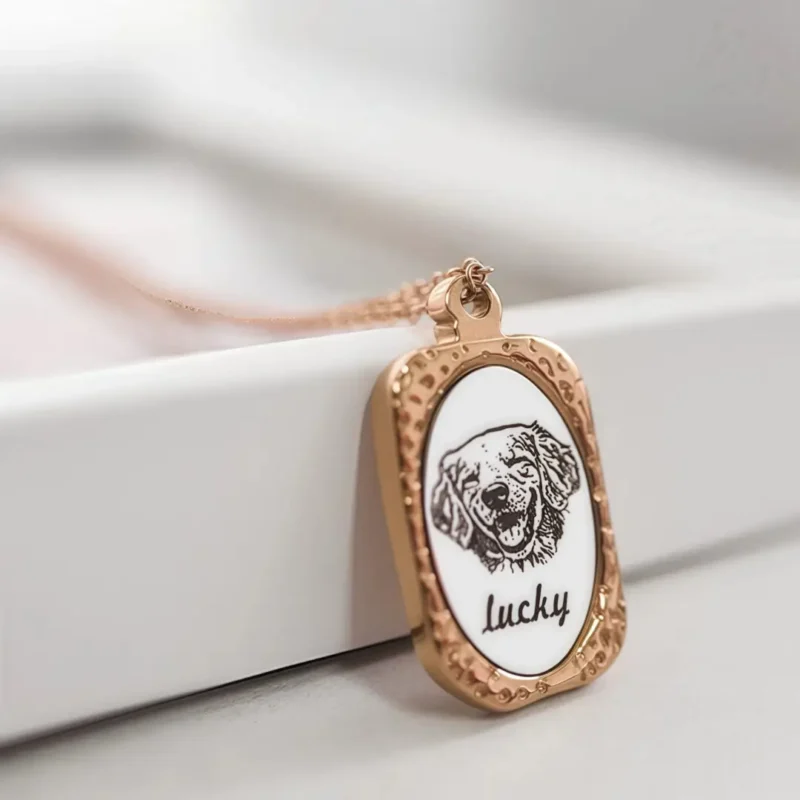NEW: Ersonalized Carved Pet Portrait Pendant Necklace | Customized Jewelry | Personalized Gifts - Image 4