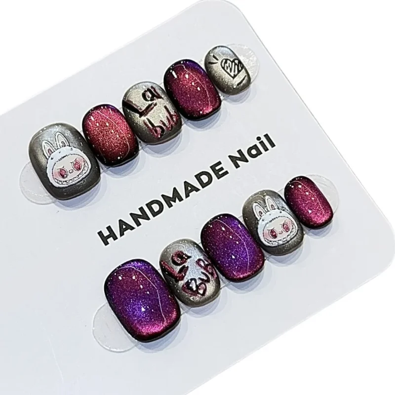 labubu Press-on nails3 labubu nails,labubu nail art,labubu Press-on nails