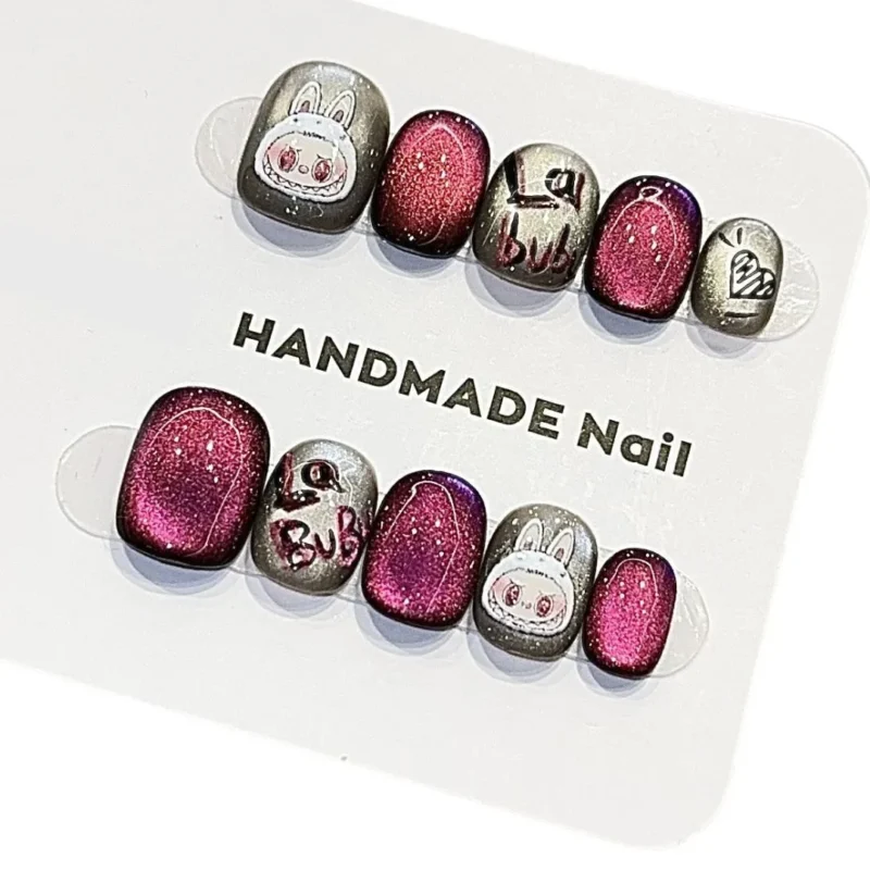 labubu Press-on nails4 labubu nails,labubu nail art,labubu Press-on nails