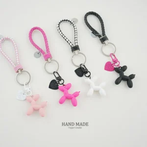 16 COLORS, Balloon Dog Keyring, Balloon Dog keychain 1