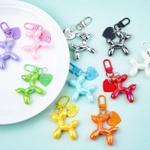 16 COLORS, Balloon Dog Keyring, Balloon Dog keychain 1