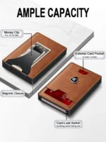 Business Card Holders Men 3 Ultra-slim Business Card Holders Men with RFID blocking. Quick card access, multi-functional storage, sleek design. Perfect for daily use and gifting.