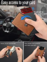 Business Card Holders Men 4 Ultra-slim Business Card Holders Men with RFID blocking. Quick card access, multi-functional storage, sleek design. Perfect for daily use and gifting.