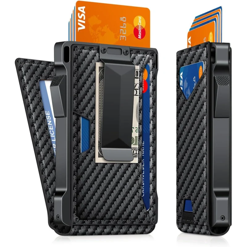 Carbon fiber 1 - black Business Card Holders Men Carbon-fiber-1-black-Business-Card-Holders-Men