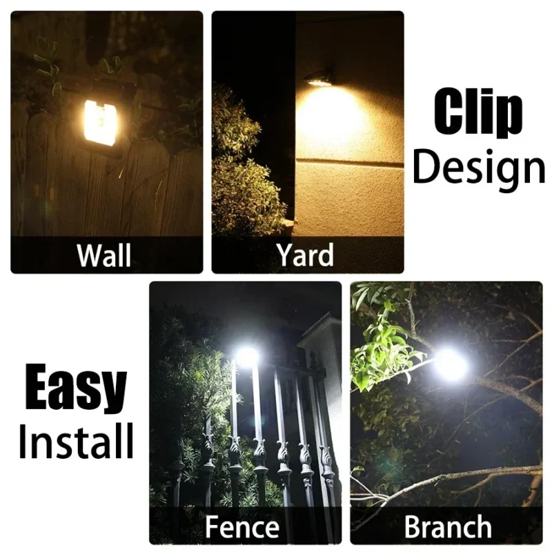 Outdoor Solar Clip-On Light with Motion Sensor – solar-powered, tool-free install, weather-resistant. Bright LED, auto-on/off—ideal for gardens/pathways.