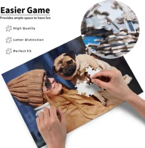 Custom 500 Piece Puzzle​, Custom Puzzle Box​, Wood, 300/500/1000/1500 Piece