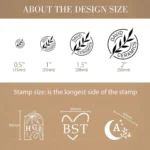 Custom Pottery Stamps​, Personalize Clay Stamps Letter Stamp for Clay with Your Own Design