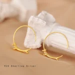 Crafted with S925 silver—high-quality, durable, and safe for sensitive ears. 2 styles: minimalist studs (everyday subtlety) & playful hoops (conversation-starting swing). Lightweight (≈6g each)—comfortable for all-day wear, no ear strain. Sold individually—mix/match for asymmetric style or pick your favorite.