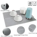 Drainer-Mat-Silicon​–-Heat-Proof-Non-SlipSilicone-Sink-Mat-With-Drain-Hole