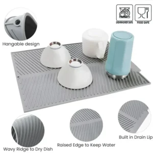 Drainer-Mat-Silicon​–-Heat-Proof-Non-SlipSilicone-Sink-Mat-With-Drain-Hole