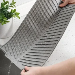 Drainer-Mat-Silicon​–-Heat-Proof-Non-SlipSilicone-Sink-Mat-With-Drain-Hole
