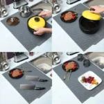 Drainer-Mat-Silicon​–-Heat-Proof-Non-SlipSilicone-Sink-Mat-With-Drain-Hole