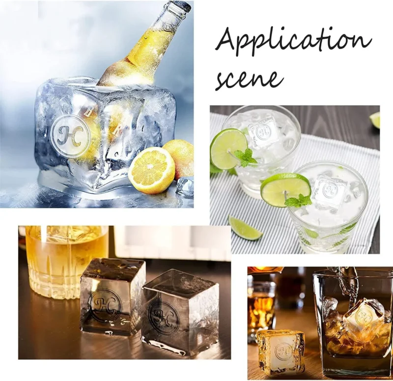 Ice Stamp Custom Ice Cube Stamper​ 0.5 3.0Inch