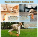 Interactive Dog Toys​ Dog Ball, Durable Motion Activated Automatic Rolling Ball Toys for/Small/Medium/Large Dogs