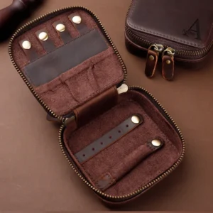 Leather Jewelry Box Travel​, Custom Travel Jewelry Box 1