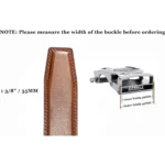 Leather Ratchet Belt for men – adjustable 110-130cm, hole-free buckle, premium leather. Easy to customize, stylish for all occasions, in a luxury gift box.