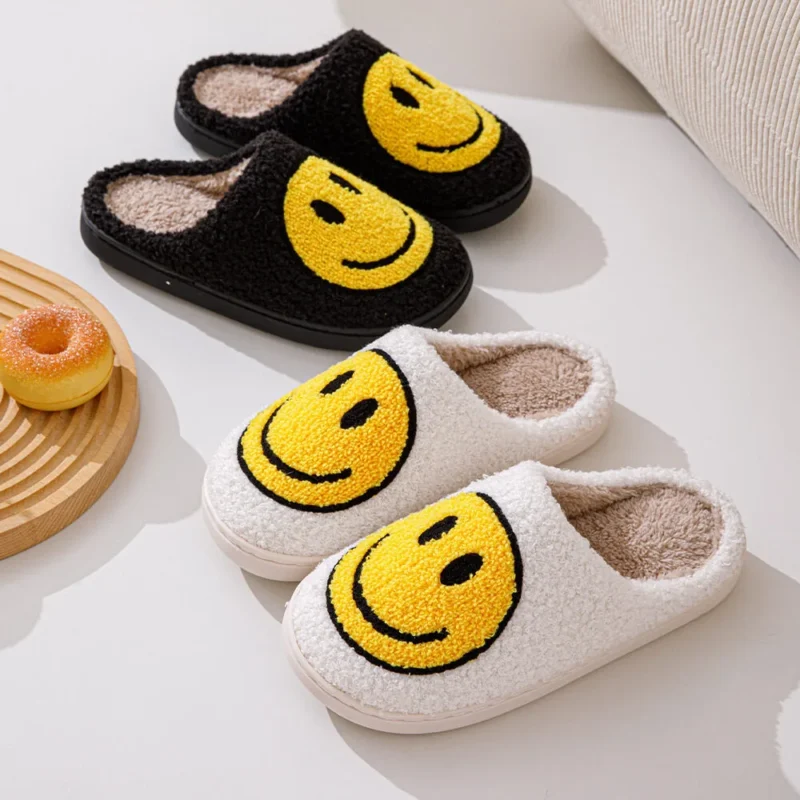 Pink Smiley Face Slippers,7 Colors Pink Blue Yellow,women's Pink Smiley Face Slippers,7 Colors Pink Blue Yellow,women's
