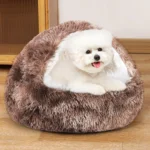 Pet Cave Beds for Dogs & Cats – hooded, cozy, 7 sizes (8-80 lbs). Self-warming, waterproof, non-slip – reduces anxiety, ensures restful sleep.