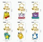 Official Pokémon license: Authentic designs of Pikachu, Jigglypuff, Gengar & more (6 styles total). 3pcs per packet: Mix or pick favorite Pokémon; made of durable zinc alloy. Multi-use: Hang on keys/bags; has a bell—shake for mood lifts. Cute & sturdy: metal clasp (anti-drop), adds fun to daily life.