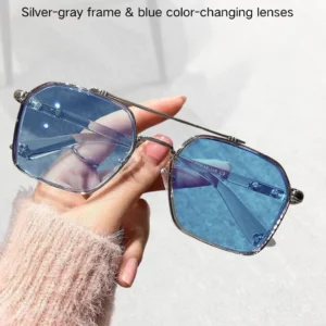 Blue prescription sunglasses, Color-changing prescription sunglasses