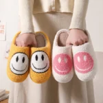 Smiley Face Slippers​,7 Colors Pink Blue Yellow,women's 3