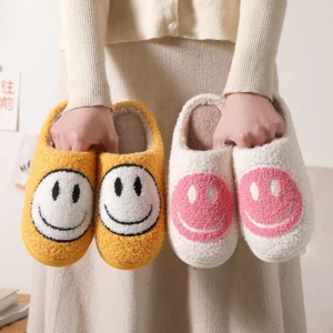 Smiley Face Slippers​,7 Colors Pink Blue Yellow,women's 3