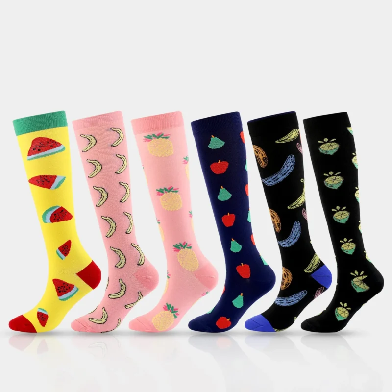 Socks for Shin Pads – long sports socks with compression support. Anti-fatigue, breathable, durable – ideal for sports and daily wear.
