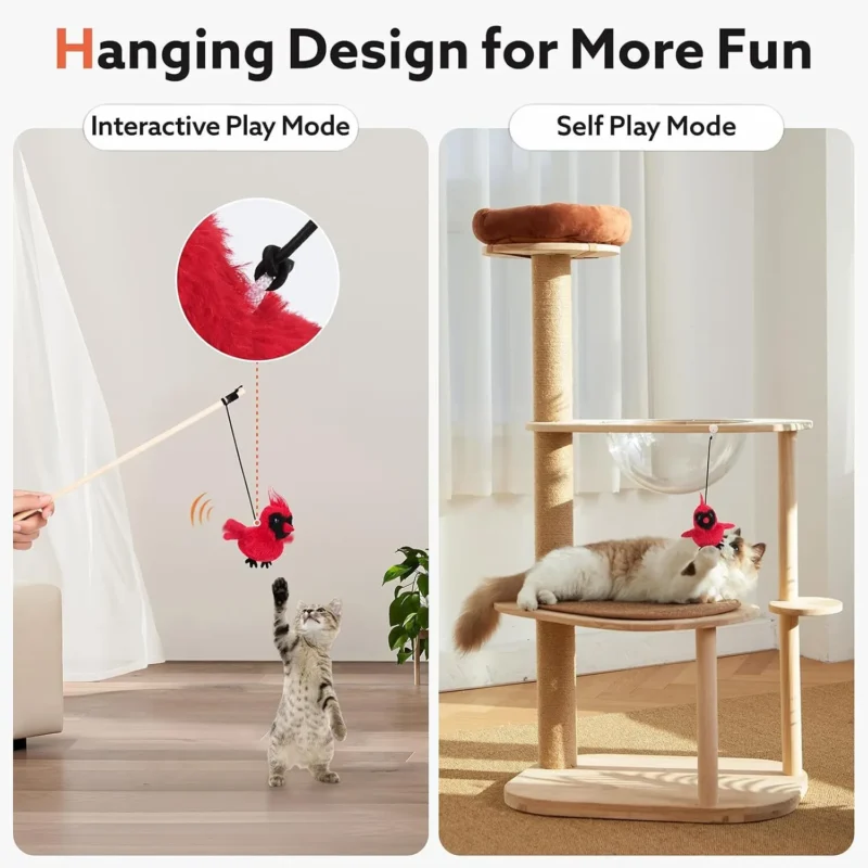 craflzy, flapping bird cat toy,bird cat toy that flaps wings​