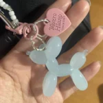 New-16 COLORS, Balloon Dog Keyring, Balloon Dog keychain​,Cute Puppy Keychains, Bag Pendants, Accessories for Backpack, Handbag, Car Keys photo review