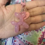 New-16 COLORS, Balloon Dog Keyring, Balloon Dog keychain​,Cute Puppy Keychains, Bag Pendants, Accessories for Backpack, Handbag, Car Keys photo review
