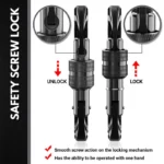 craflzy Carabiner Keyring​, 2kN Heavy-duty Locking Carabiner keyring (2697 lbs capacity) 2