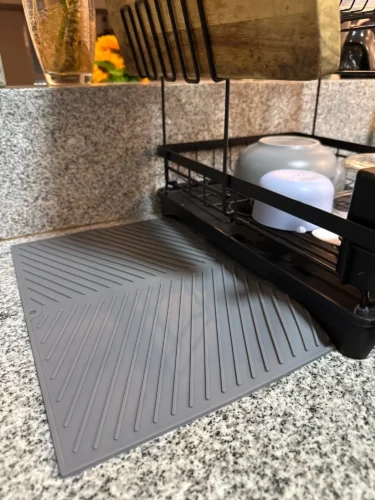 Drainer Mat Silicon​– Heat-Proof & Non-Slip,Silicone Sink Mat With Drain Hole photo review