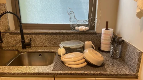 Drainer Mat Silicon​– Heat-Proof & Non-Slip,Silicone Sink Mat With Drain Hole photo review