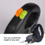 craflzy Dual Dog Leash 2 Dual Retractable Reflective Dog Leash With LED Light