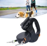 craflzy Dual Dog Leash 6_ Dual Retractable Reflective Dog Leash With LED Light
