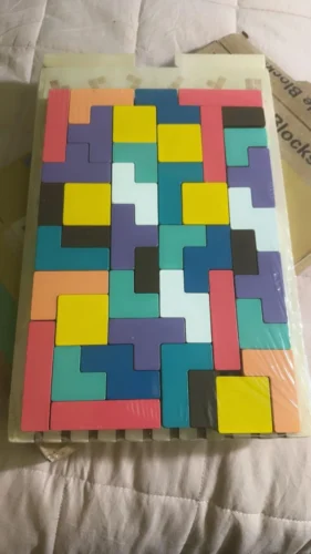 Montessori Wooden Toys​,Montessori Wooden Tetris - Educational Fun Toy photo review