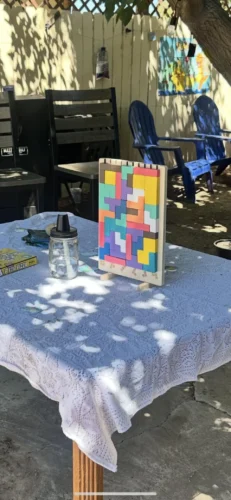 Montessori Wooden Toys​,Montessori Wooden Tetris - Educational Fun Toy photo review