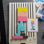 Montessori Wooden Toys​,Montessori Wooden Tetris - Educational Fun Toy photo review