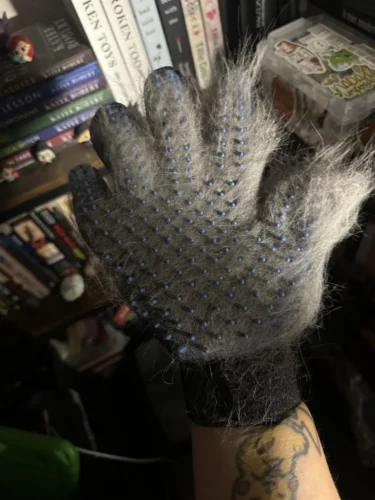 Pet Grooming Glove, Pet Grooming Gloves For Dogs ,For Cats,Pet Glove Groomer​ photo review