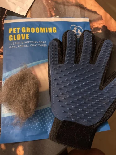 Pet Grooming Glove, Pet Grooming Gloves For Dogs ,For Cats,Pet Glove Groomer​ photo review