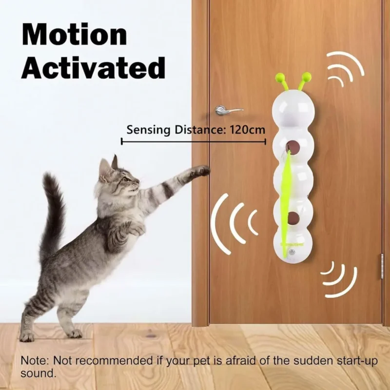 craflzy smart caterpillar cat toy, Smart Motion Cat Toy With Worm Design 4 craflzy smart caterpillar cat toy, Smart Motion Cat Toy With Worm Design